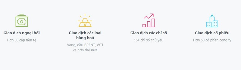 cac san pham giao dich tren san forex4you