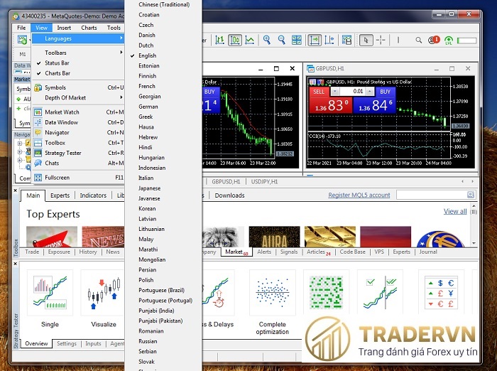 huong dan su dung metatrader 4 tren may tinh