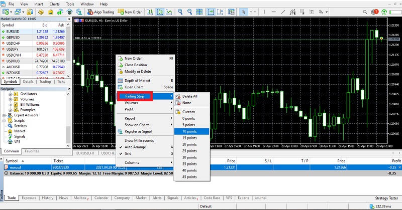 cach cai dat trailing stop